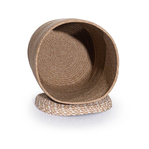 Béžový látkový úložný box s vekom 36x45x50 cm – Mioli Decor-image-2