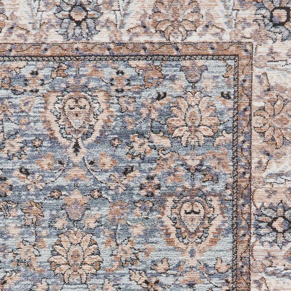 Modro-krémovobiely behúň 80x300 cm Vintage – Think Rugs-image-3