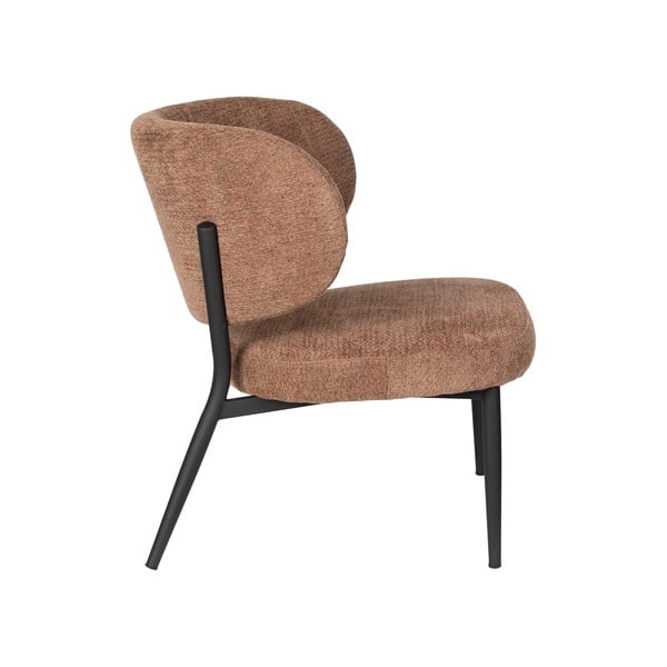 Oranžovohnedé kreslo Sanne – White Label-image-3