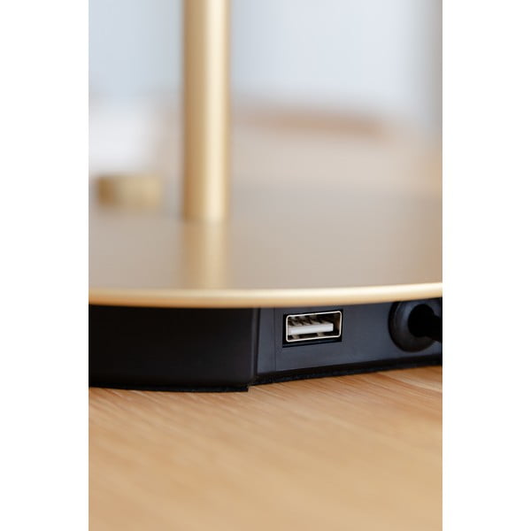 Čierna LED stolová lampa so stmievačom s kovovým tienidlom (výška  41,5 cm) Asteria Table – UMAGE-image-4