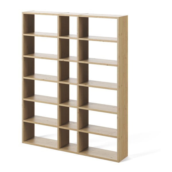 Svetlohnedá knižnica TemaHome Pombal, šírka 182 cm-image-2