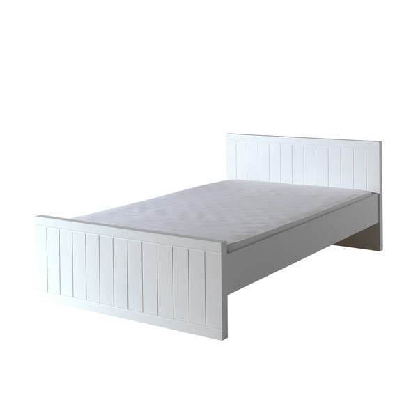 Biela posteľ Vipack Robin, 120 × 200 cm