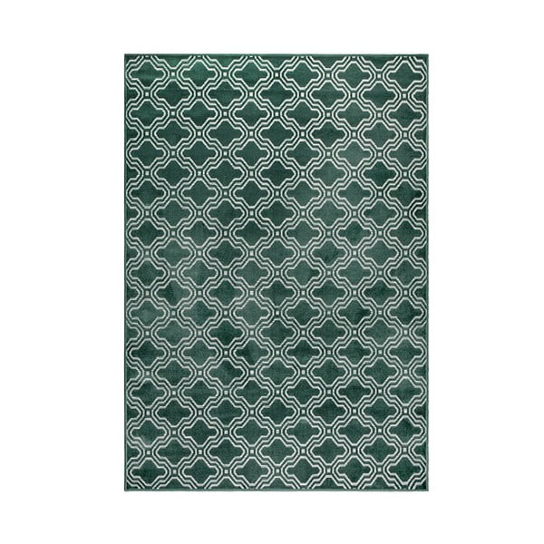 Zelený koberec White Label Feike, 160 × 230 cm
