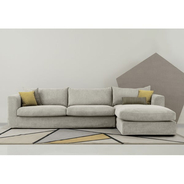 Svetlosivá rohová pohovka (pravý roh) Asgard – Scandic-image-1