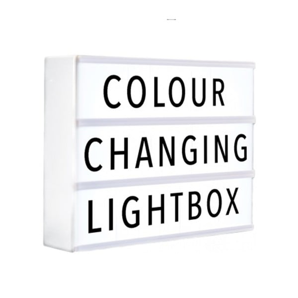 Svetelný box so 120 znakmi Gingersnap Changing White A4
