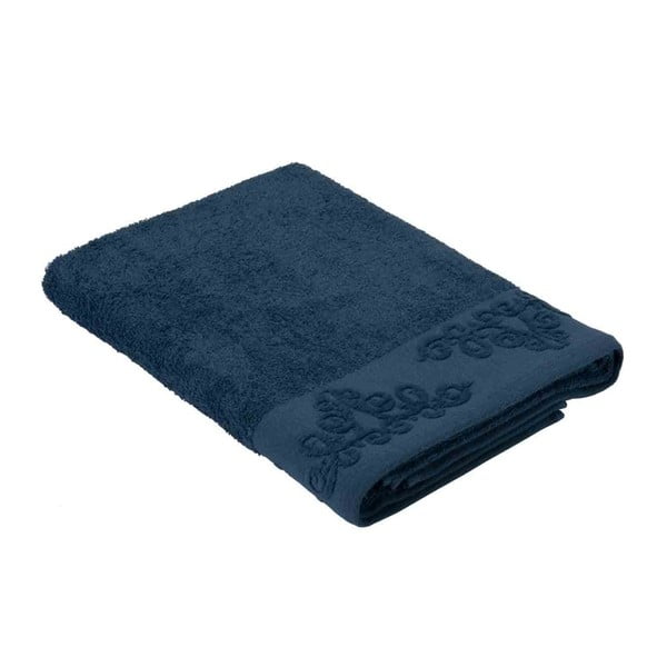 Modrý uterák z bavlny Bella Maison Damask, 30 × 50 cm