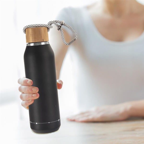 Čierna termoska 600 ml – Orion-image-1