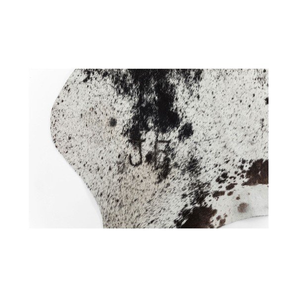 Bielo-hnedý koberec z hovädzej kože Kare Design Hide, 190 x 150 cm-image-2