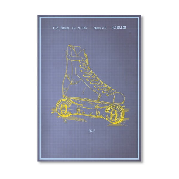 Plagát Rollerskates, 30x42 cm