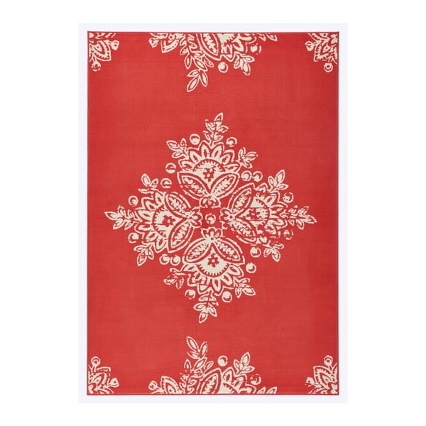 Červený koberec Hanse Home Gloria Blossom, 120 x 170 cm