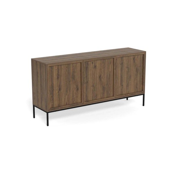 Komoda v dekore duba v tmavo prírodnej farbe 158x80x40 cm Palmdale – Actona
