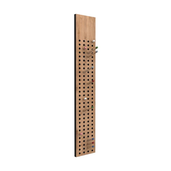 Nástenný variabilný vešiak z bambusu Moso We Do Wood Scoreboard, výška 100 cm
