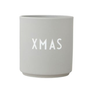 Sivý hrnček z imitácie porcelánu Design Letters Favourite, 0,25 l