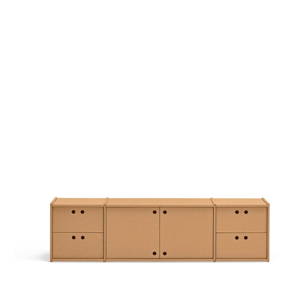 E-shop TV stolík v prírodnej farbe 157x42x40 cm Wally – Teulat