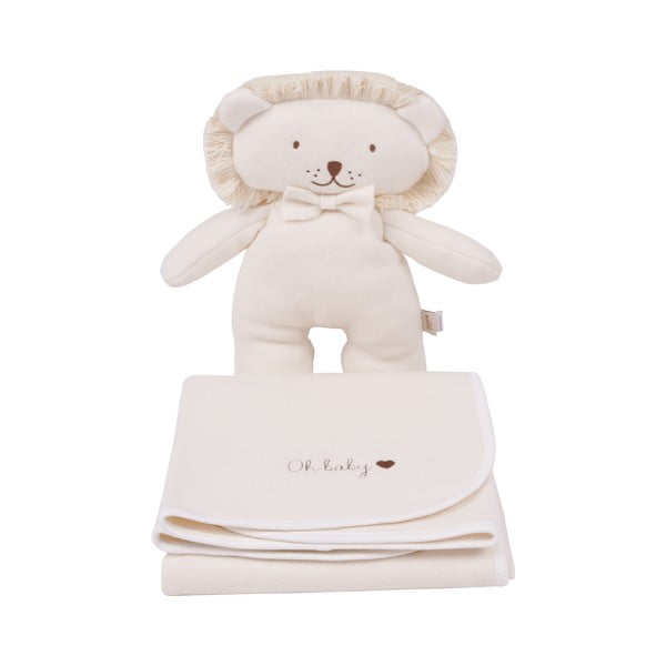 Krémová detská deka z bio bavlny 75x90 cm Organic - Malomi Kids-image-2