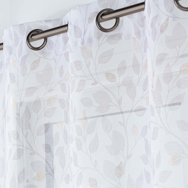 Biela voálová záclona 140x240 cm Duchesse – douceur d'intérieur-image-2