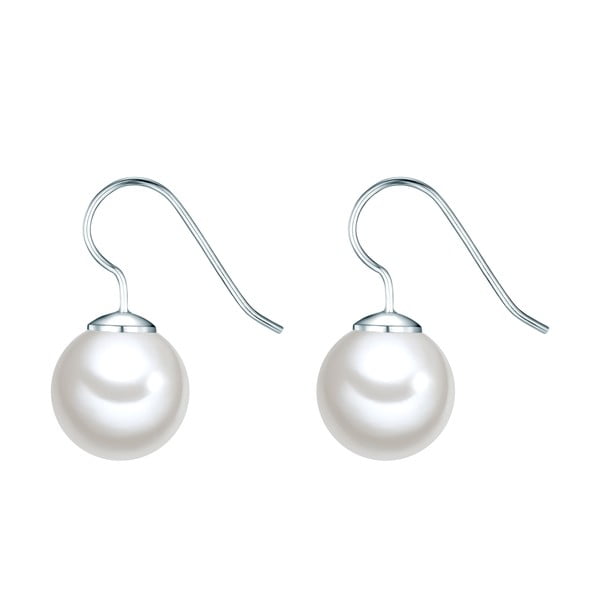 Perlové náušnice Perldesse Kerne, biela perla 12 mm
