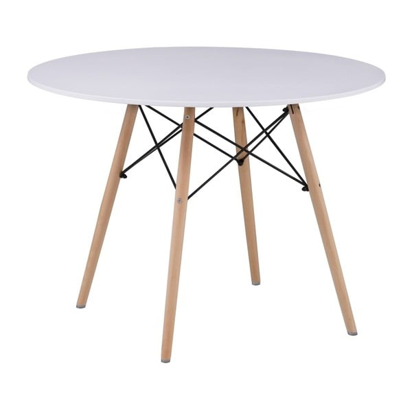 Biely jedálenský stôl Orion, ⌀ 100 cm