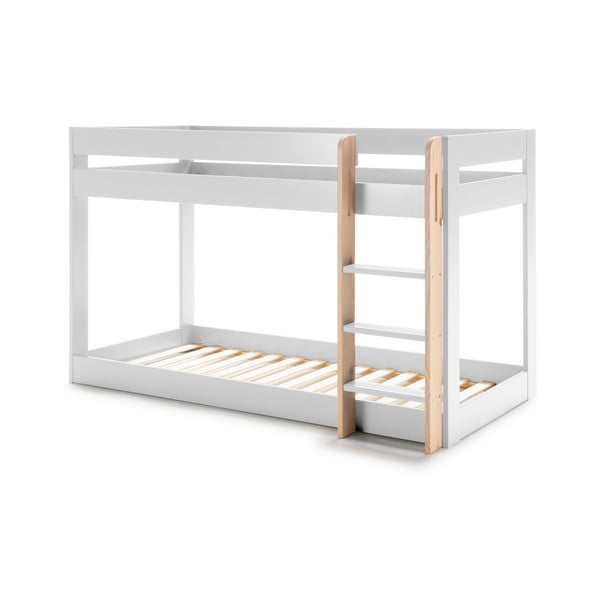 Biela poschodová detská posteľ 90x190 cm Angel - Marckeric-image-3