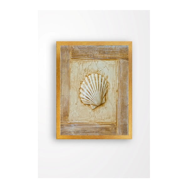 Nástenný obraz na plátne Tablo Center Seashell, 29 × 24 cm