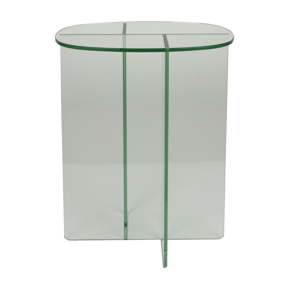 E-shop Sklenený odkladací stolík 30x40 cm Linea – Zuiver
