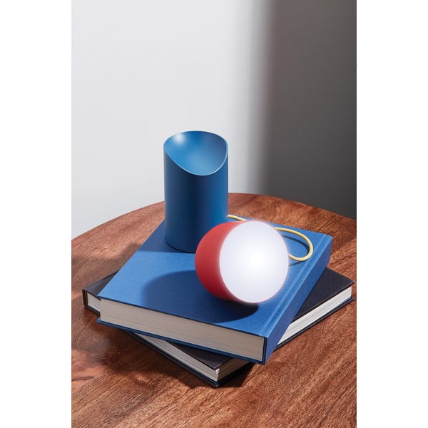 Červeno-modrá LED stolná lampa (výška 14 cm) Orbe – Lexon-image-3