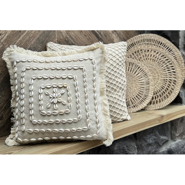Bavlnená obliečka na vankúš 43x43 cm Seashells – Mioli Decor-image-4