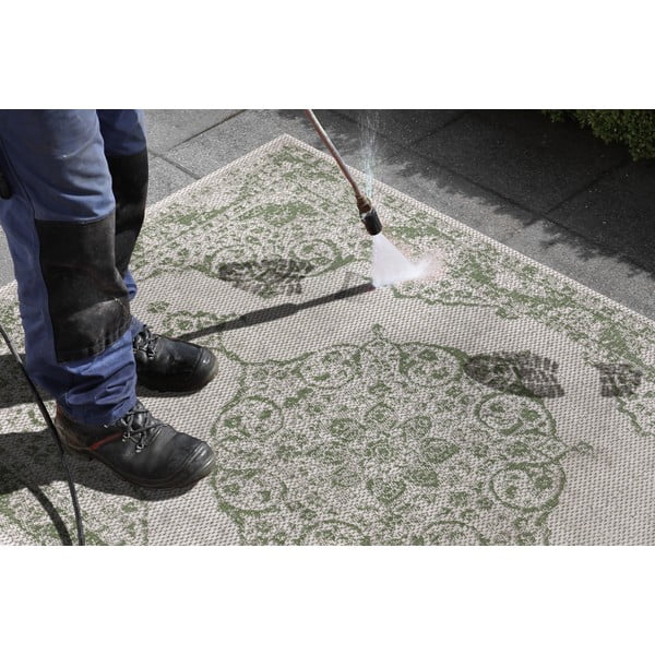 Zeleno-béžový vonkajší koberec Ragami Oslo, 80 x 150 cm-image-4