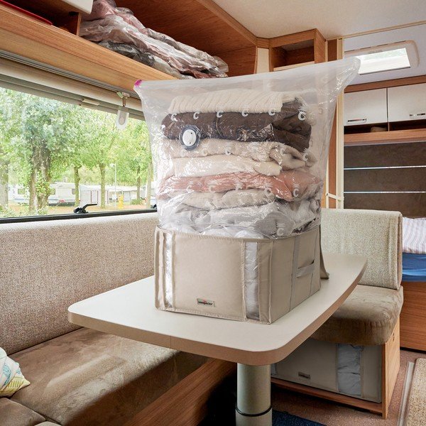 Vákuový látkový úložný box na oblečenie 42x40x25 cm Life – Compactor-image-1