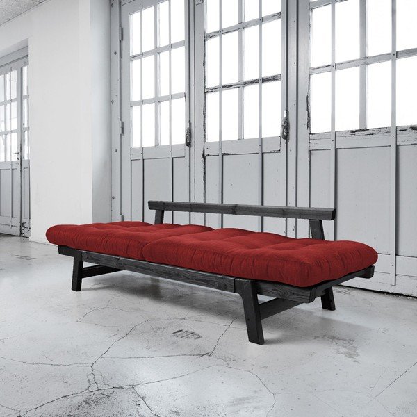 Rozkladacia pohovka Karup Step Black/Passion Red-image-3