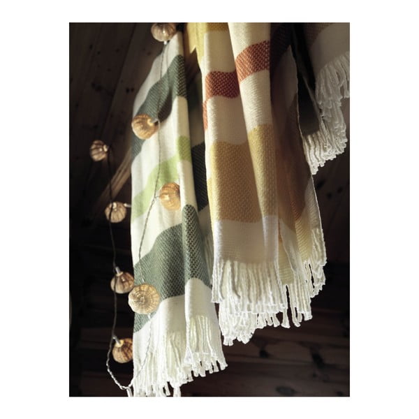 Bielo-hnedý pléd s podielom bavlny Euromant Granite, 140 x 180 cm-image-3