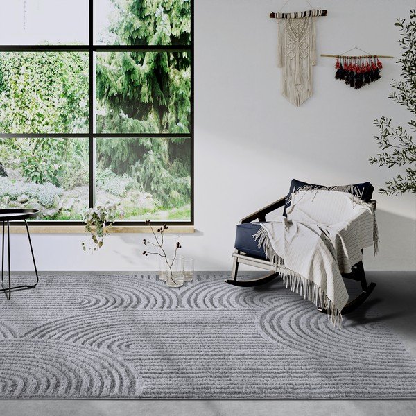 Sivý koberec 80x120 cm Chappe Light Grey – Elle Decoration-image-1
