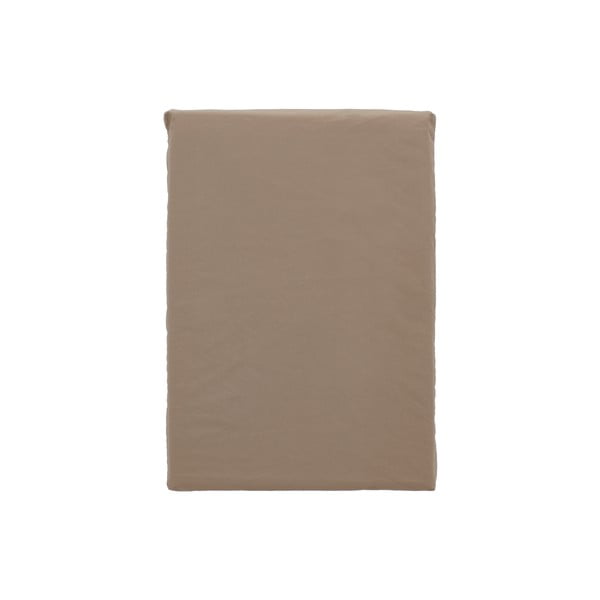 Hnedé obliečky na jednolôžko z bavlneného perkálu 140x200 cm Crisp – Södahl-image-3