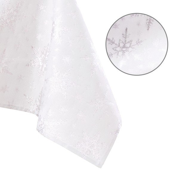 Obrus s vianočným motívom 140x240 cm White Christmas – Restilo-image-2