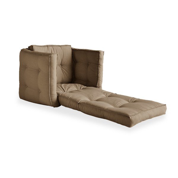 Rozkladacie kreslo s hnedým poťahom Karup Design Dice Mocca-image-4