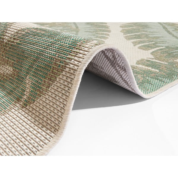 Zeleno-béžový vonkajší koberec Ragami Leaf, 180 x 280 cm-image-1
