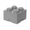 Sivý úložný box štvorec LEGO®