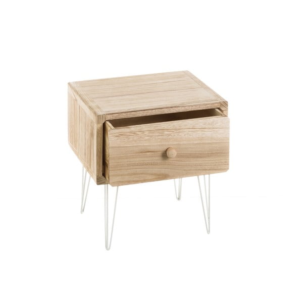 Nočný stolík z exotického dreva v prírodnej farbe Natural Way - Casa Selección-image-2