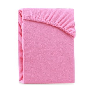 Ružová elastická plachta na dvojlôžko AmeliaHome Ruby Siesta, 220-240 x 220 cm
