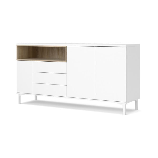 Biela komoda 176x90x49 cm Roomers – Tvilum-image-3