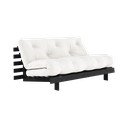 Krémovobiela rozkladacia pohovka 160 cm Roots Black Night – Karup Design