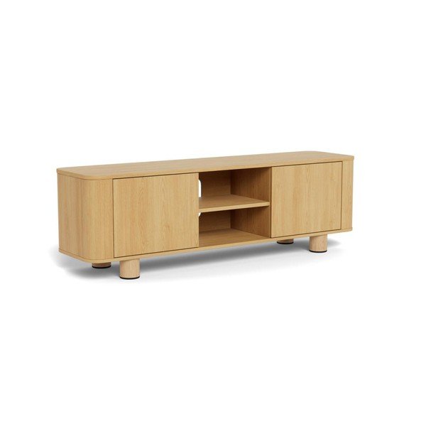 TV stolík v dekore duba v prírodnej farbe 160x50x40 cm Atmore – Actona