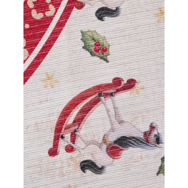 Červený okrúhly koberec s vianočným motívom ø 160 cm Toy's Delight Rocking Horse – Villeroy&Boch-image-4