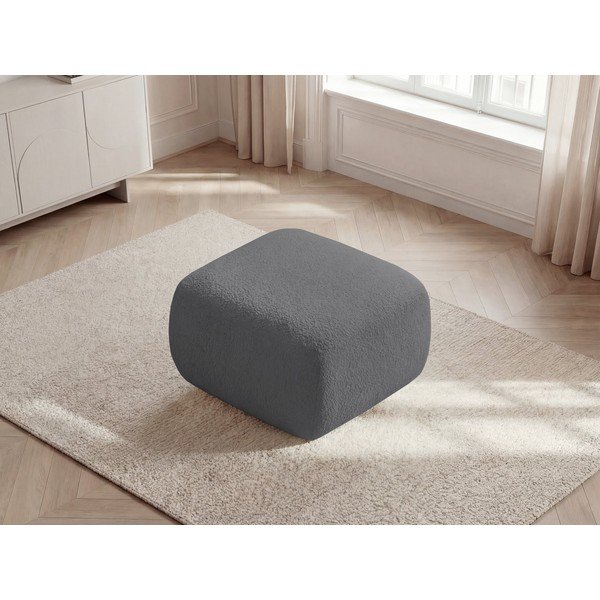 Sivá podnožka z textílie buklé Montaigne – Bobochic Paris-image-4