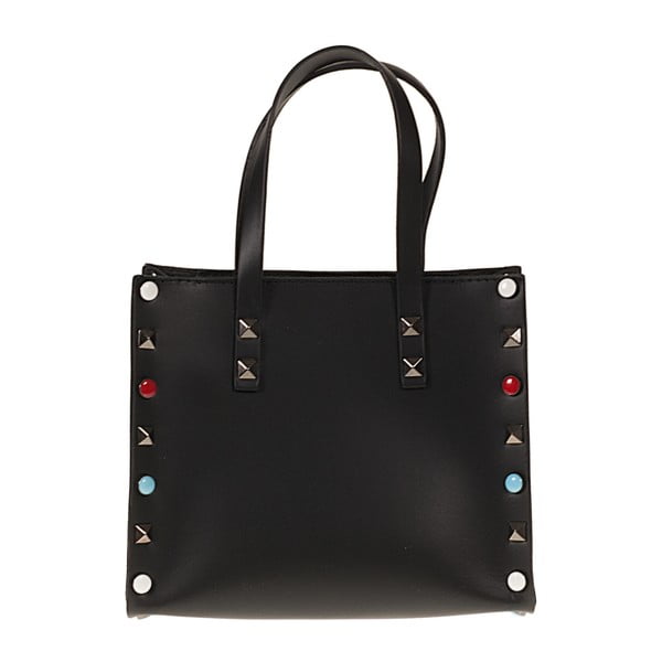 Čierna kožená kabelka Pitti Bags Belinda