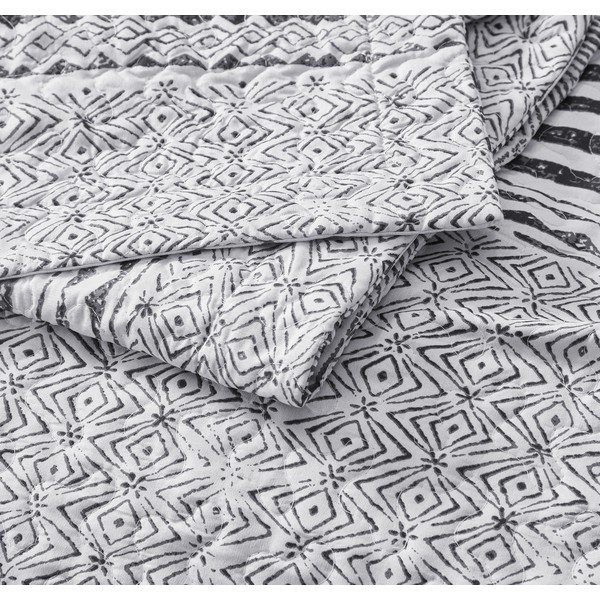 Prikrývka z mikroperkálu s dvoma obliečkami na vankúš Sleeptime Elegant Stripe, 250 x 260 cm-image-3