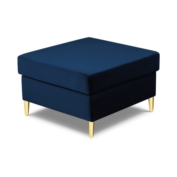 Modrá zamatová podnožka Kyoto – Cosmopolitan Design-image-2