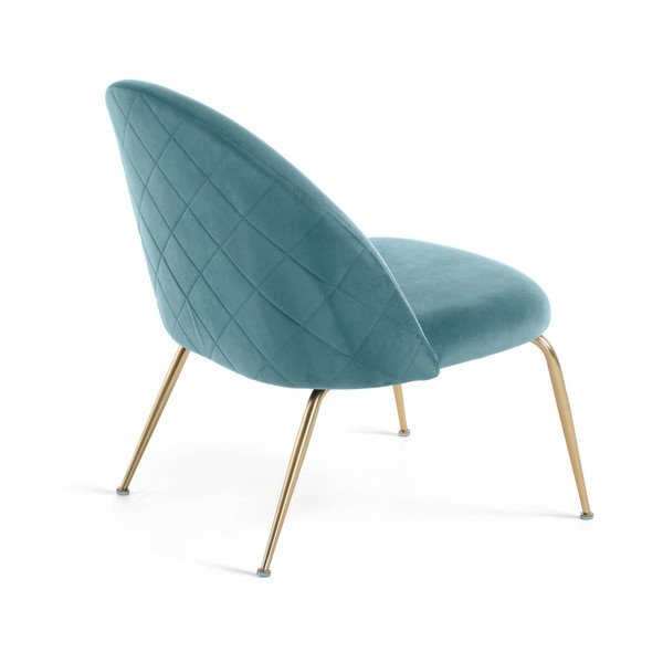 Tyrkysovomodré kreslo Kave Home Mystere-image-3