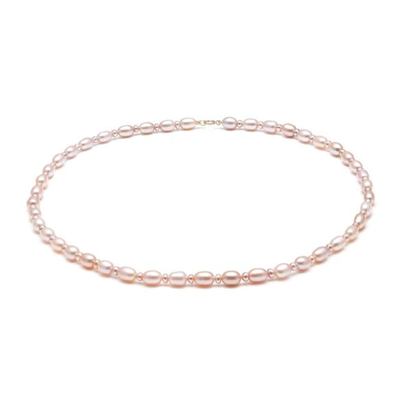 Ružový perlový náhrdelník GemSeller Mans
