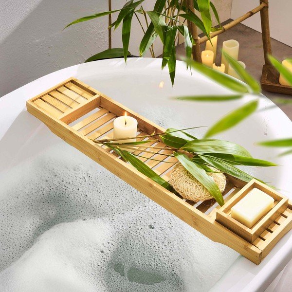 Bambusový podnos do vane 70 cm Hanoi – douceur d'intérieur-image-1